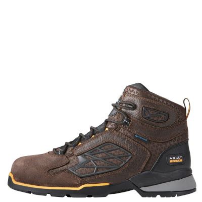 Ariat Work: Rebar Flex 6" Waterproof Zapatos de Seguridad Hombre - Chocolate Marrones (QGLMA8591)